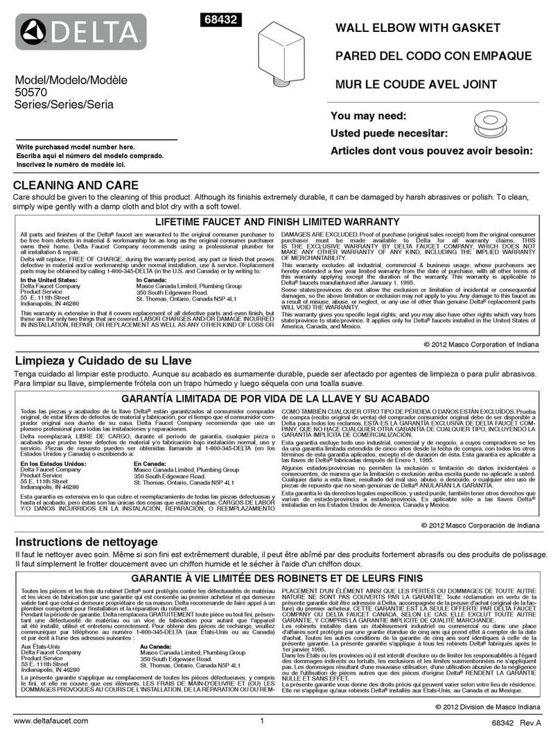 Delta 50570 Series User manual