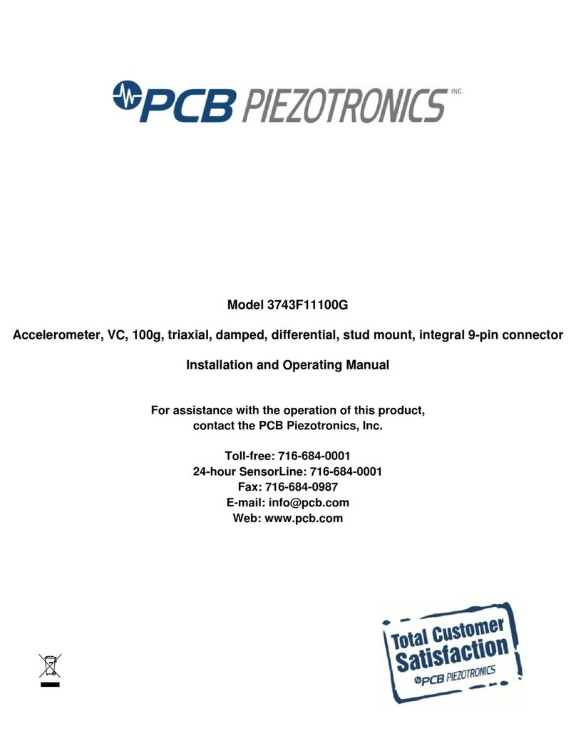 PCB Piezotronics 3743F11100G User manual PCB Piezotronics 3743F11100G User manual
