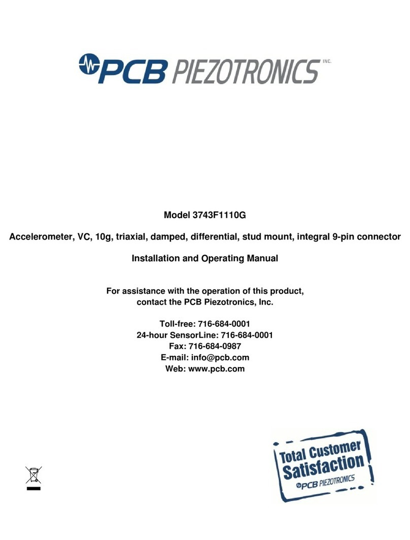 PCB Piezotronics 3743F1110G User manual