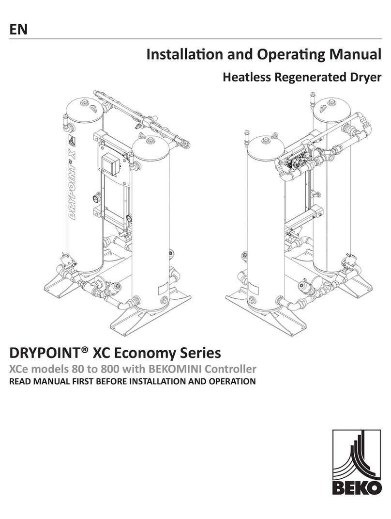 Beko DRYPOINT XCe 80 Installation and operating manual