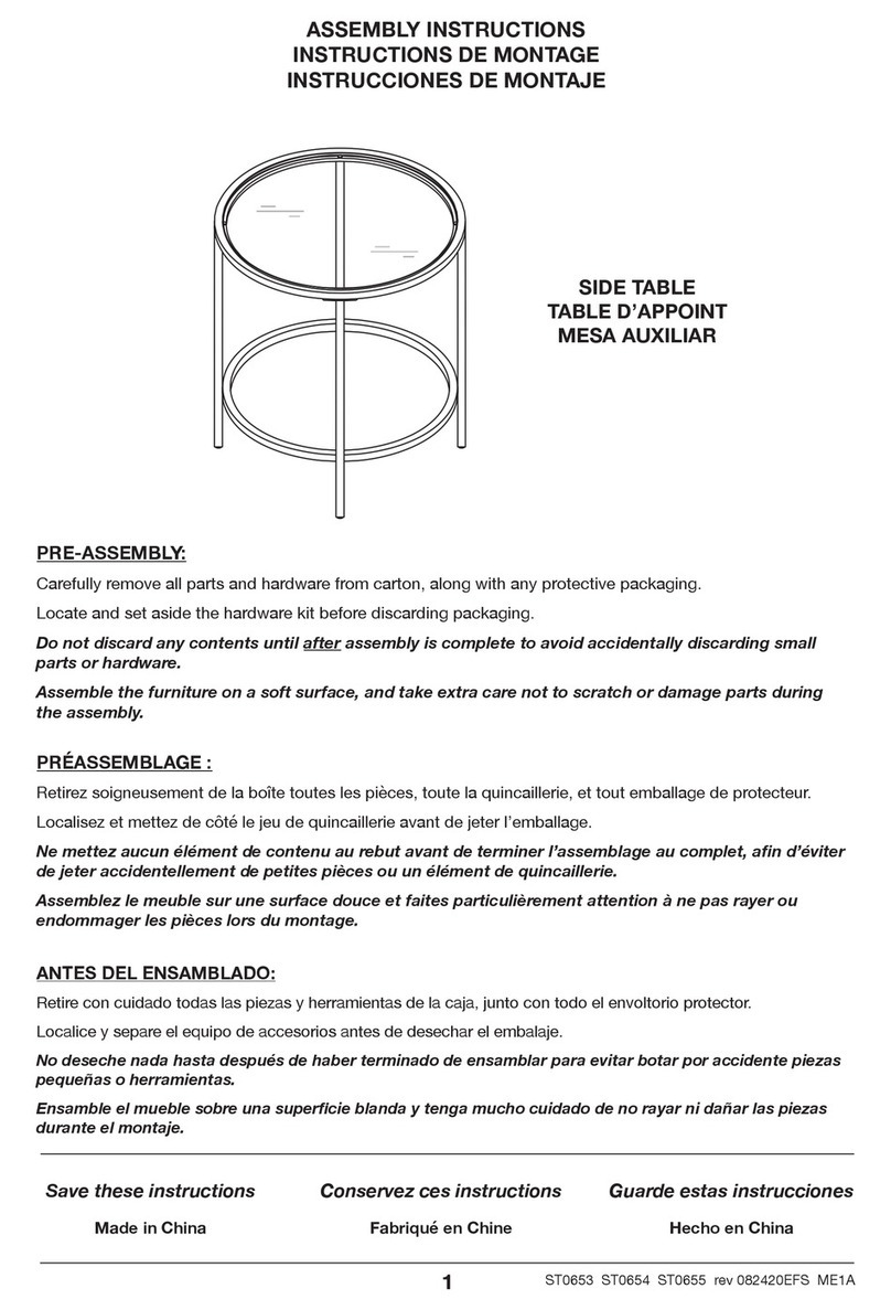 Hudson & Canal ST0653 Assembly instructions