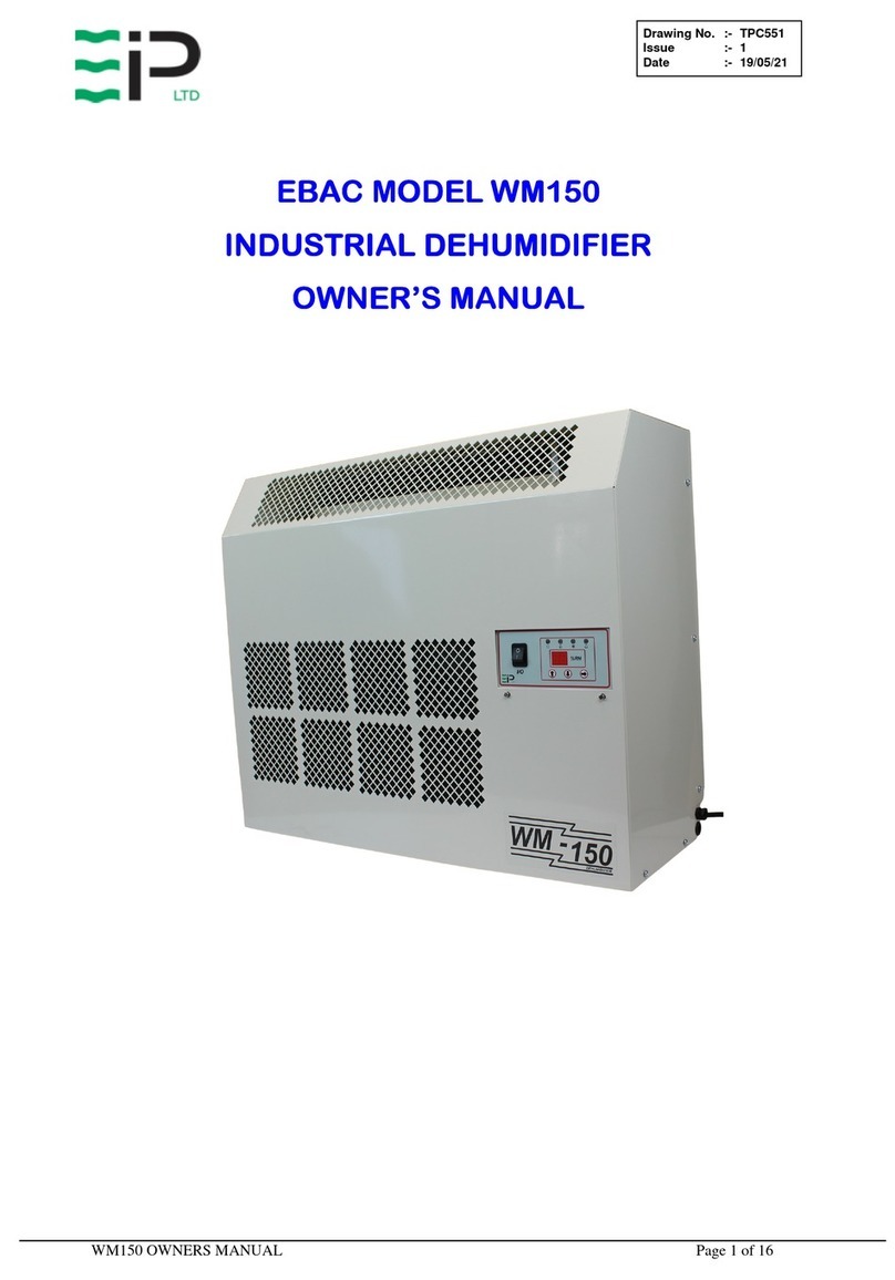 EIP Ebac WM150 User manual