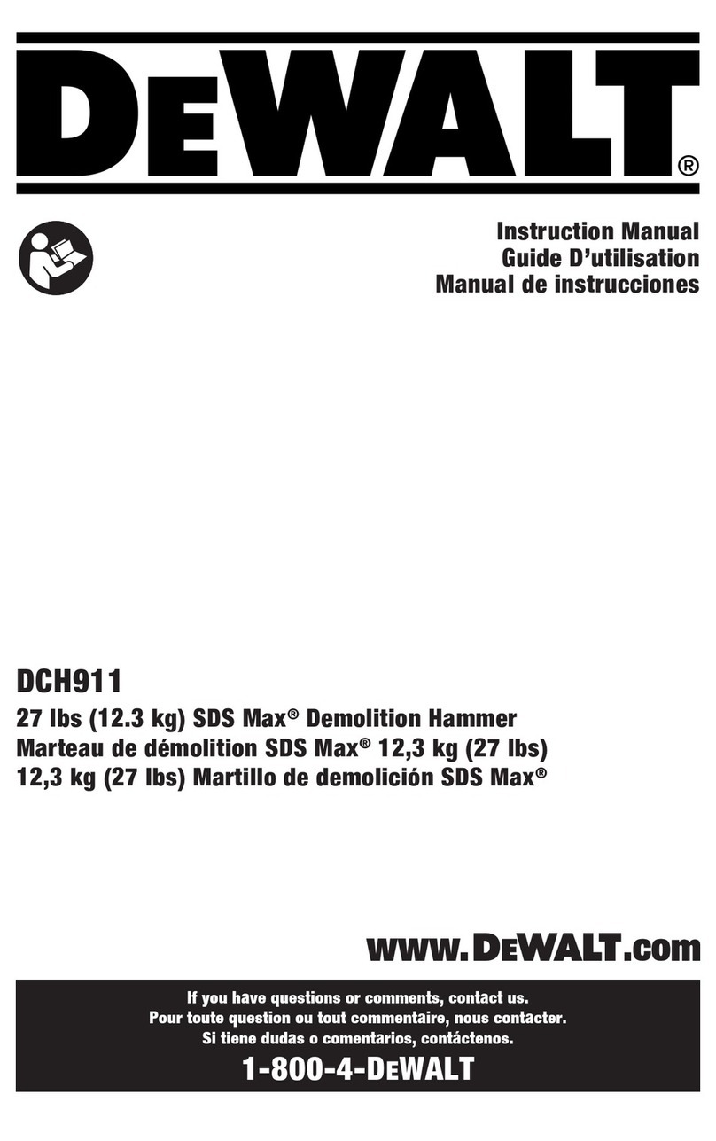 DeWalt DCH911 User manual