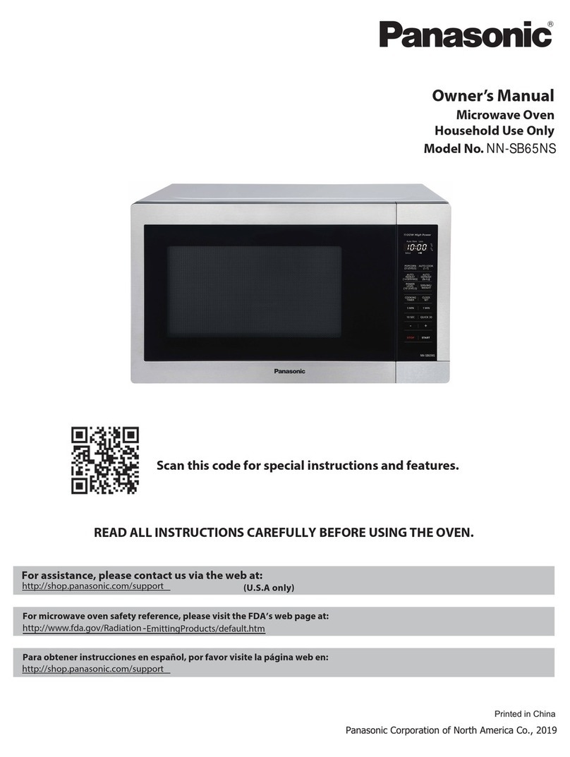 Panasonic NN-SB65NS owner's manual