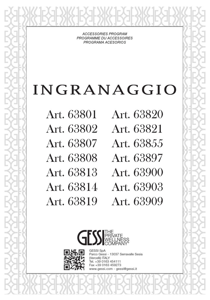 Gessi INGRANAGGIO 63801 manual