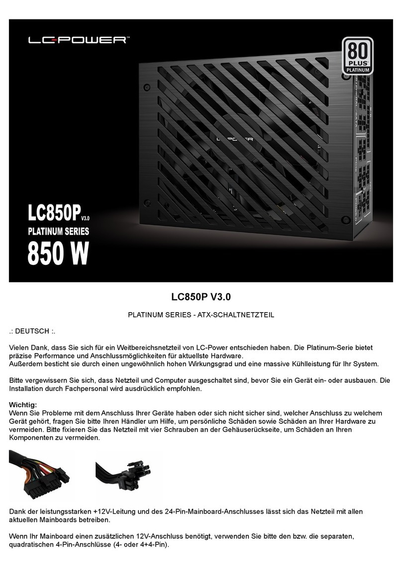 LC-POWER PLATINUM Series User manual