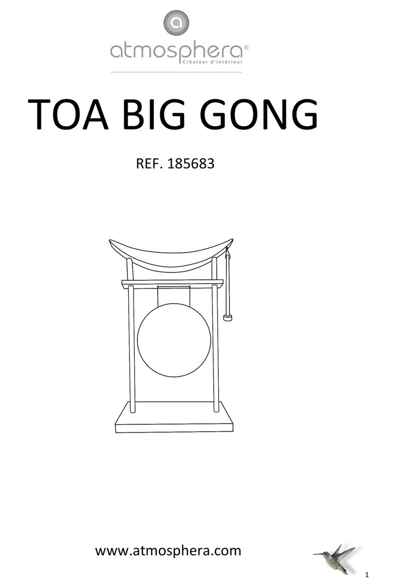 atmosphera TOA BIG GONG 185683 User manual