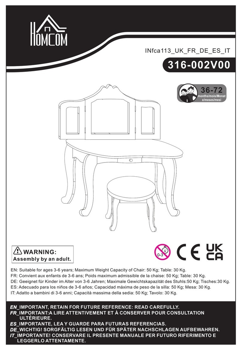 HOMCOM 316-002V00 manual