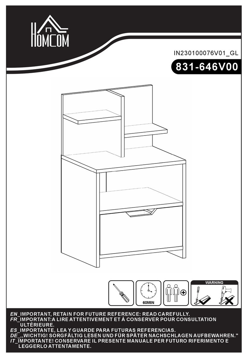HOMCOM 831-646V00 User manual HOMCOM 831-646V00 User manual