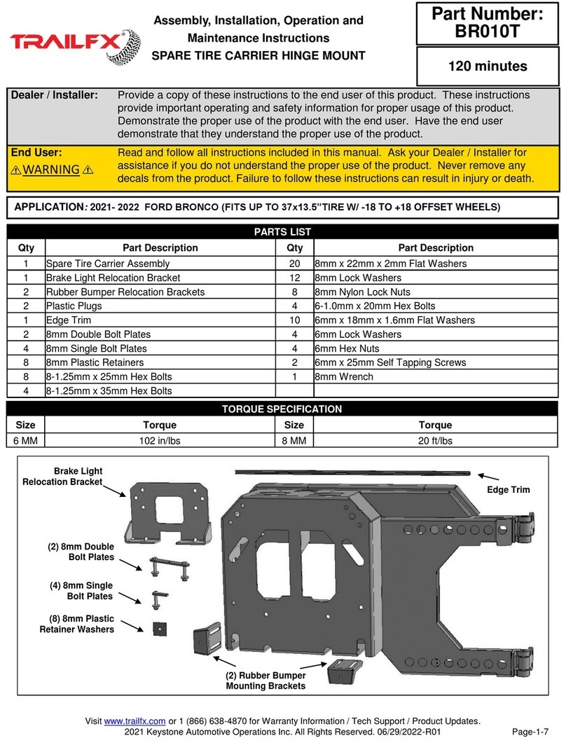 TrailFX BR010T User manual
