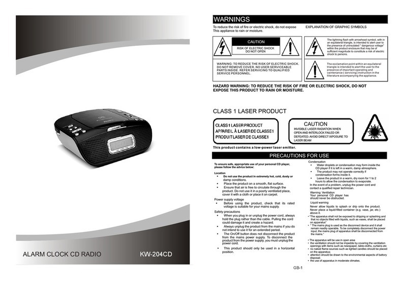 SOUNDMASTER KW-204CD manual
