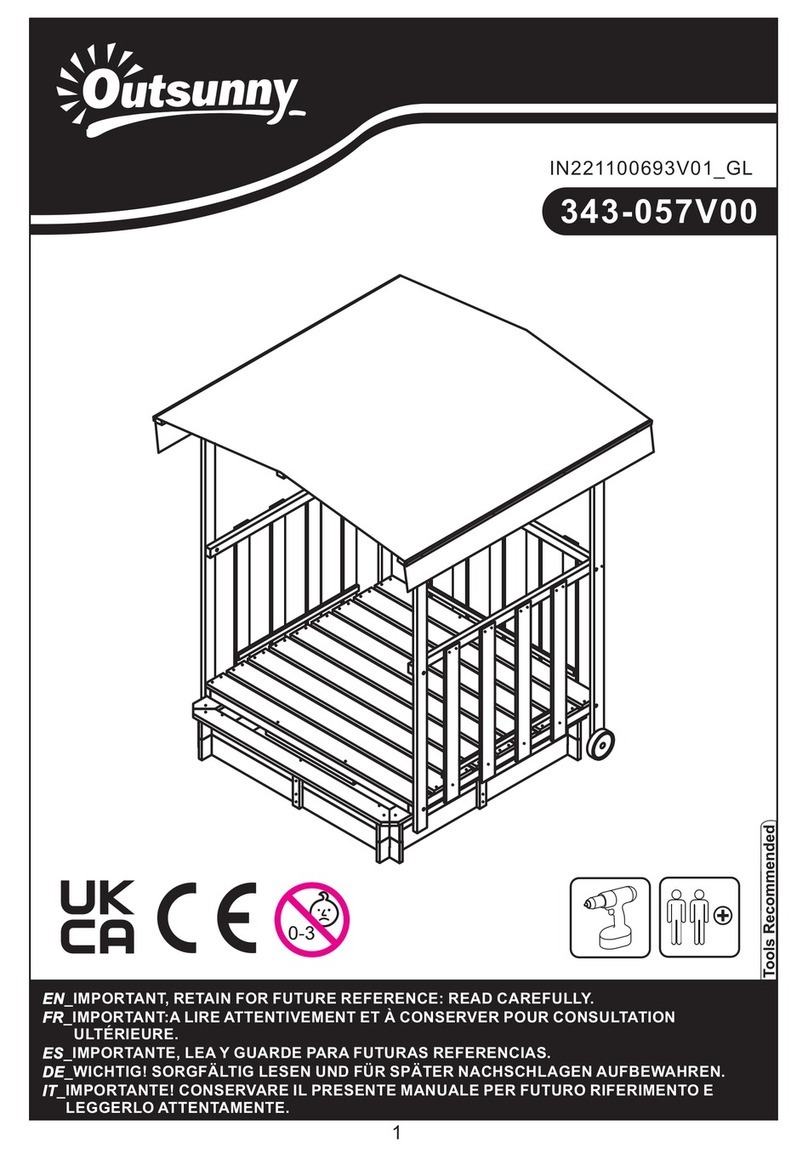 Outsunny 343-057V00 manual Outsunny 343-057V00 manual