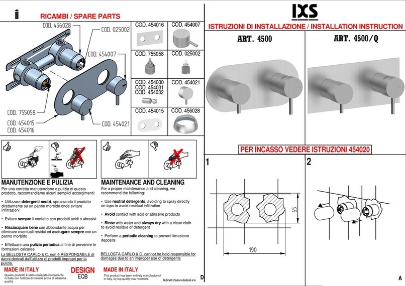 BELLOSTA 4500 installation instructions
