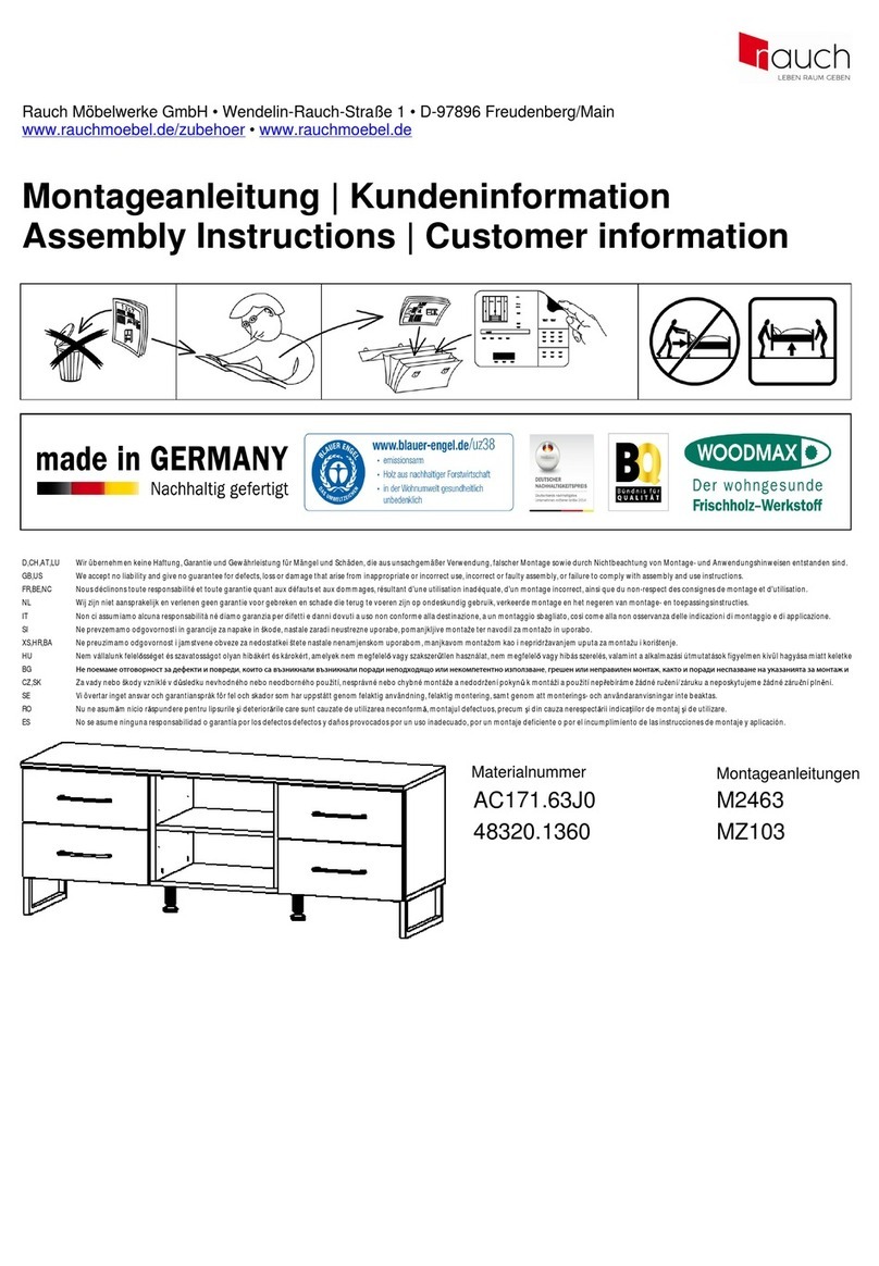 Rauch M2463 Assembly instructions