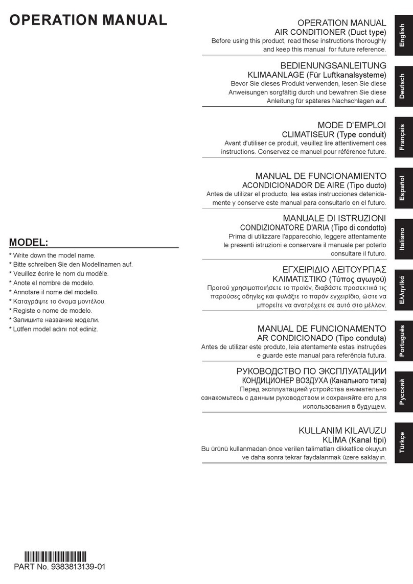 Fujitsu ACY125T-KR User manual