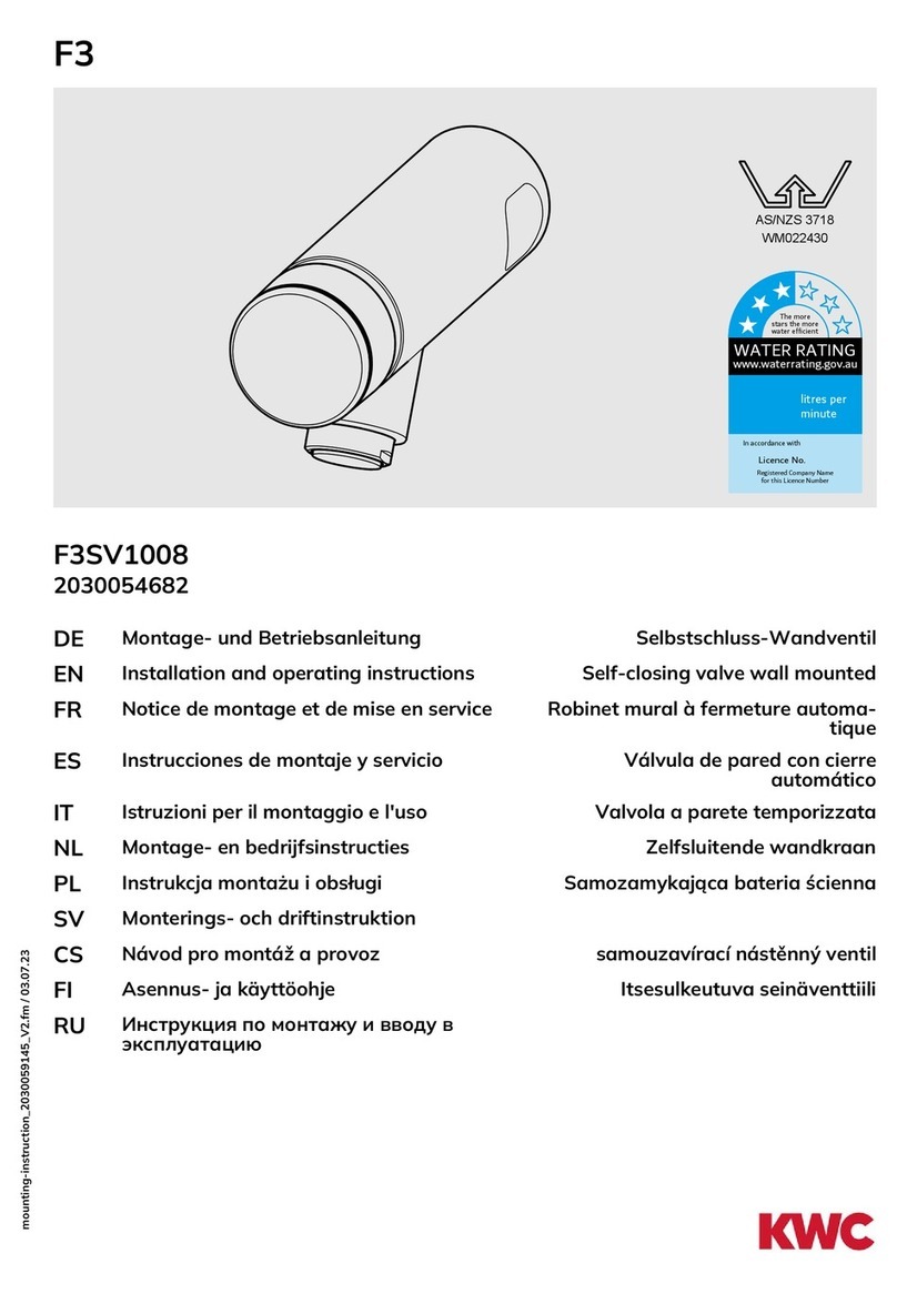 KWC F3SV1008 User manual