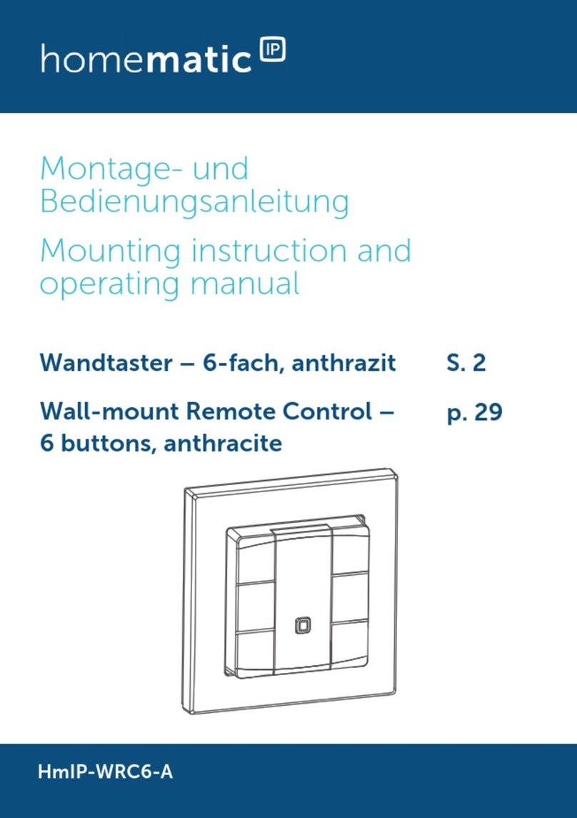 HomeMatic HmIP-WRC6-A User manual