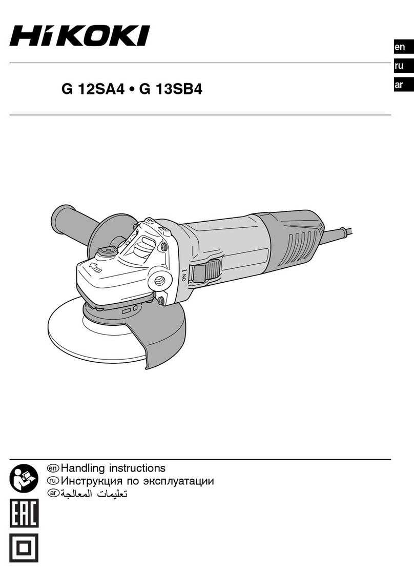 HIKOKI G 12SA4 Handling instructions