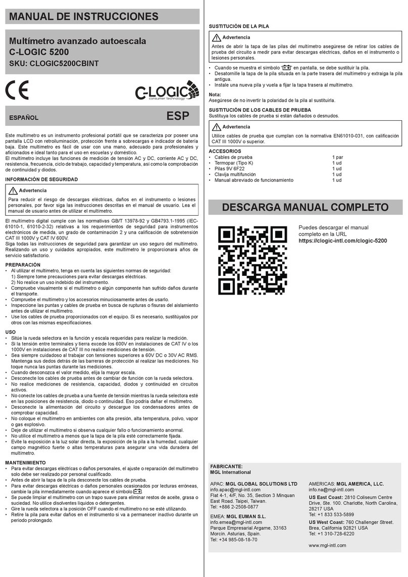 C-LOGIC 5200 User manual C-LOGIC 5200 User manual
