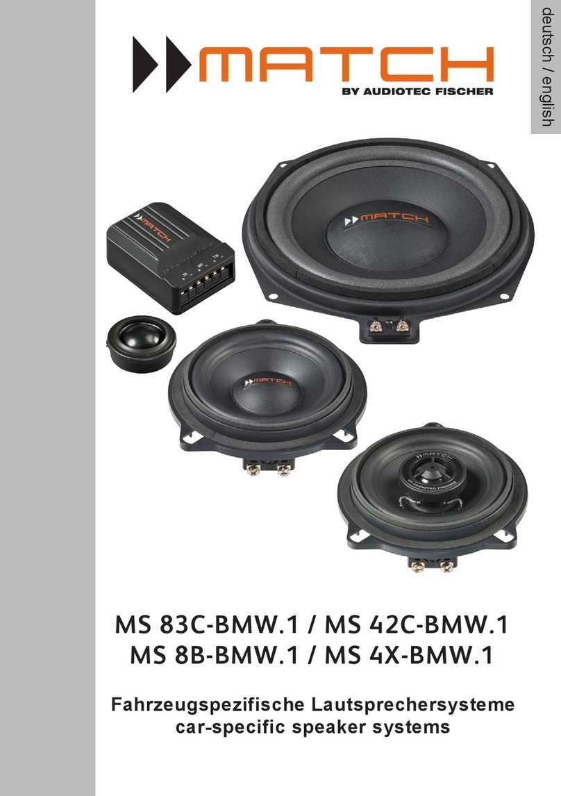 Audiotec Fischer match MS 83C-BMW.1 manual