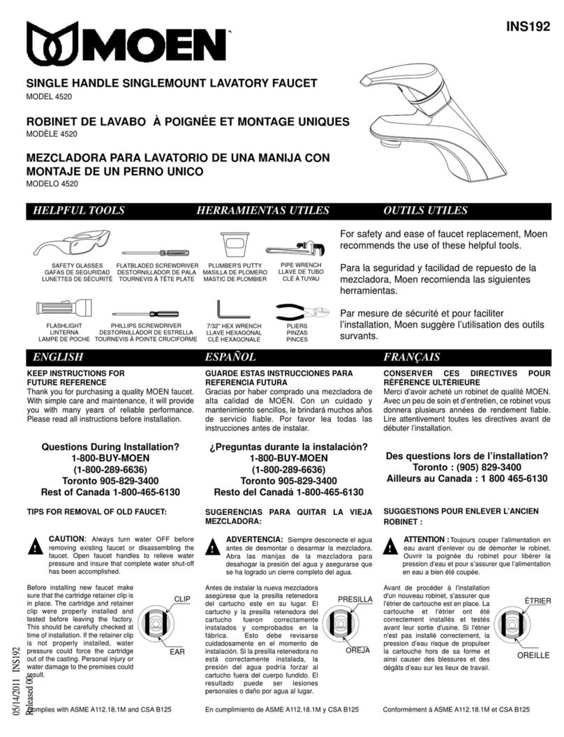 Moen 4520 manual