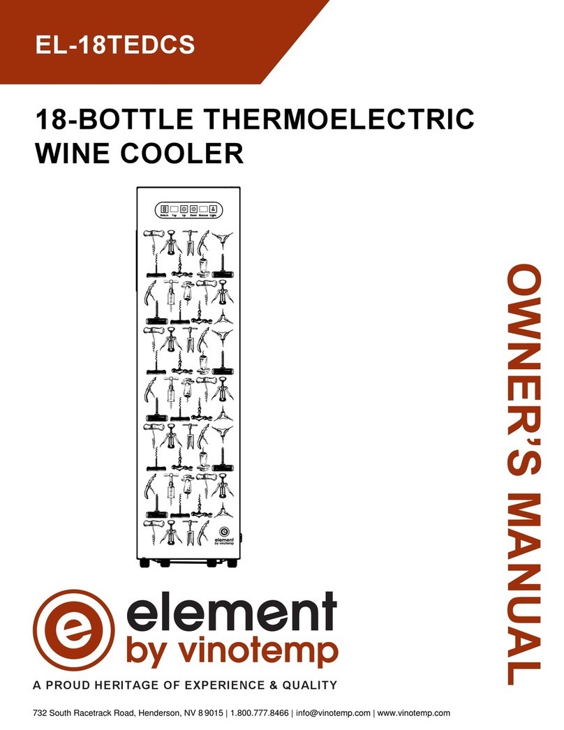 Vinotemp element EL-18TEDCS owner's manual
