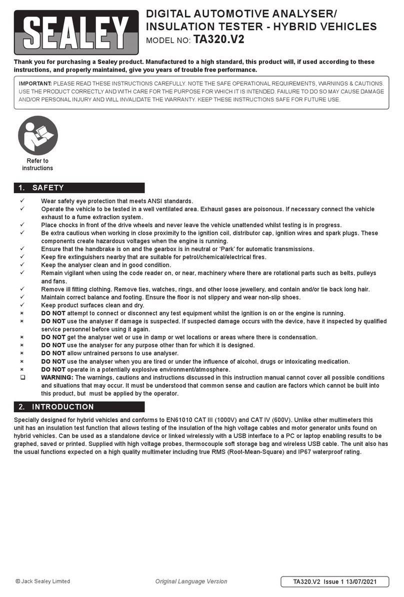 Sealey TA320.V2 manual