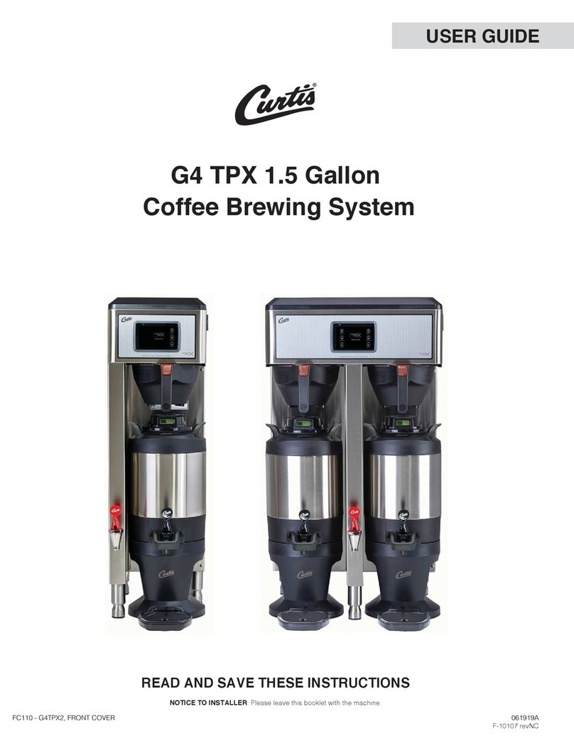 Curtis G4 TPX2 User manual