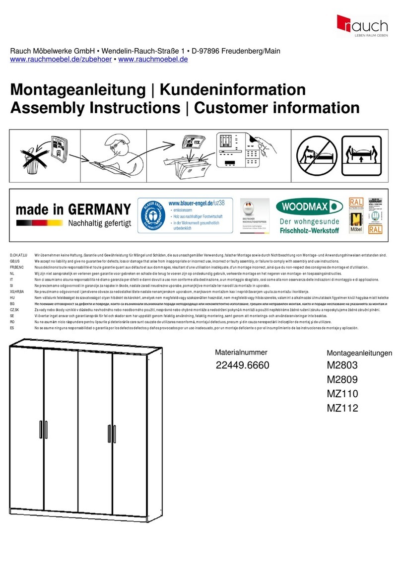 Rauch M2803 Assembly instructions Rauch M2803 Assembly instructions