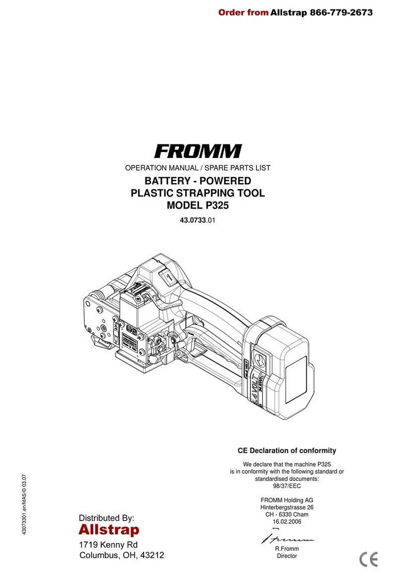 Fromm P325 Operation manual