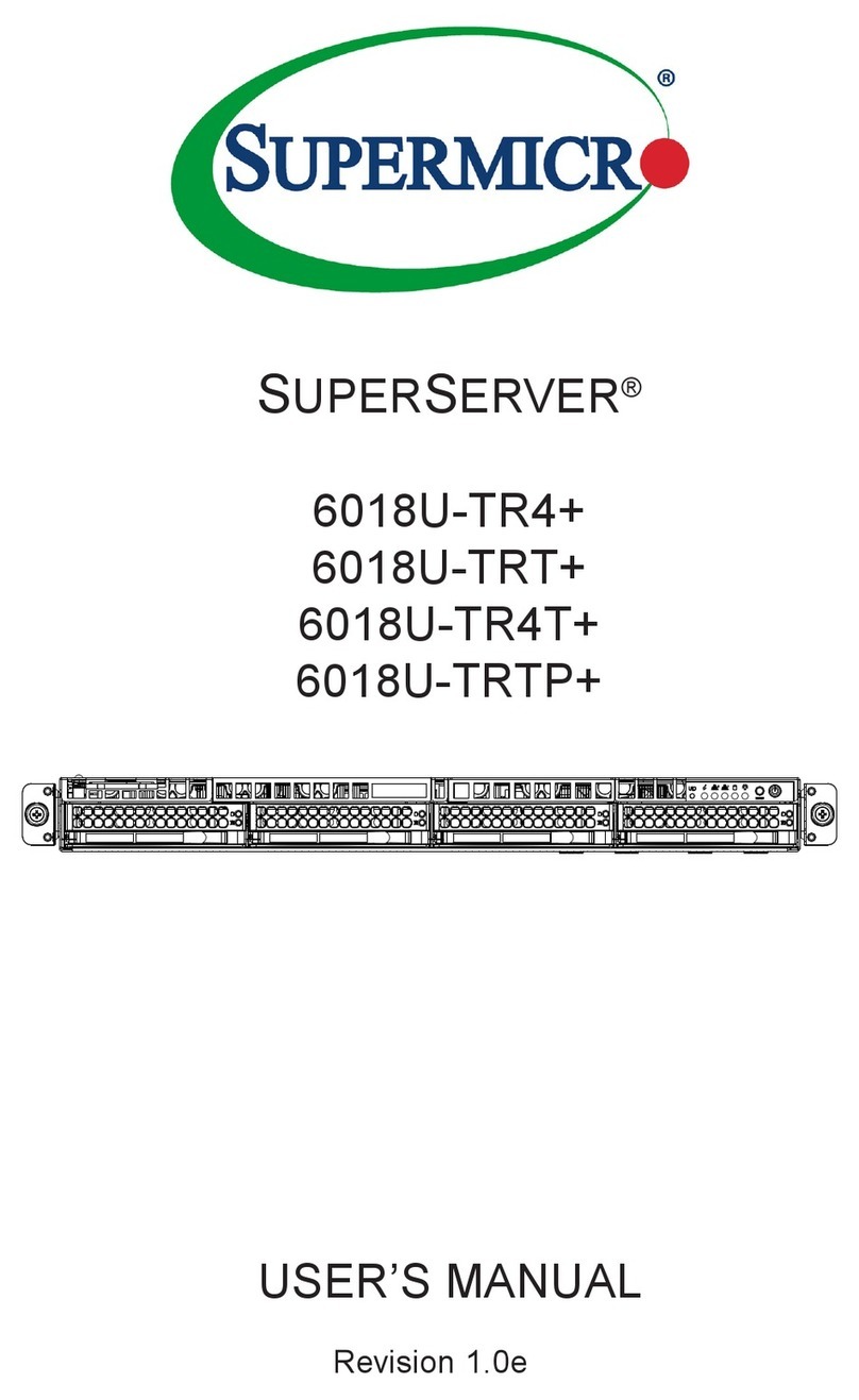 Supermicro SUPERSERVER 6018U-TR4+ User manual
