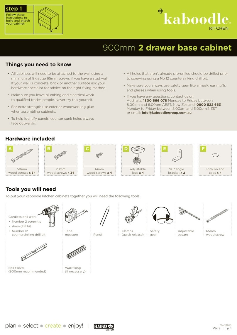 Kaboodle W-51613 Accessories assembly instructions