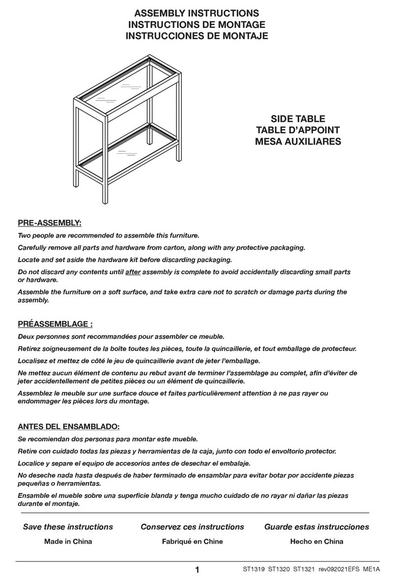Hailey Home ST1319 User manual