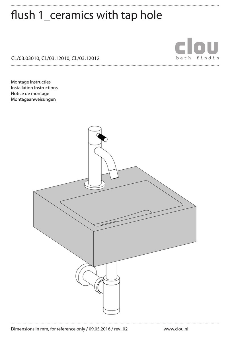 Clou flush 1 CL/03.03010 User manual