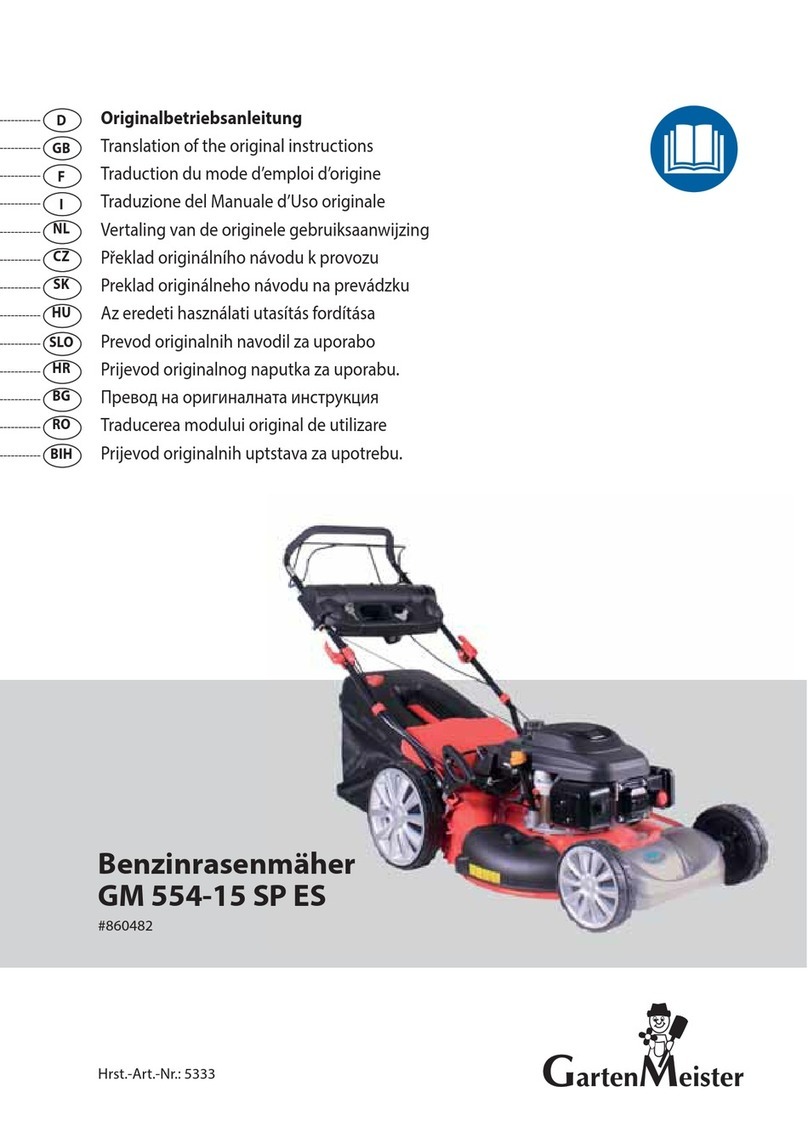 Garten Meister GM 554-15 SP ES Translation of the original instructions Garten Meister GM 554-15 SP ES Translation of the original instructions