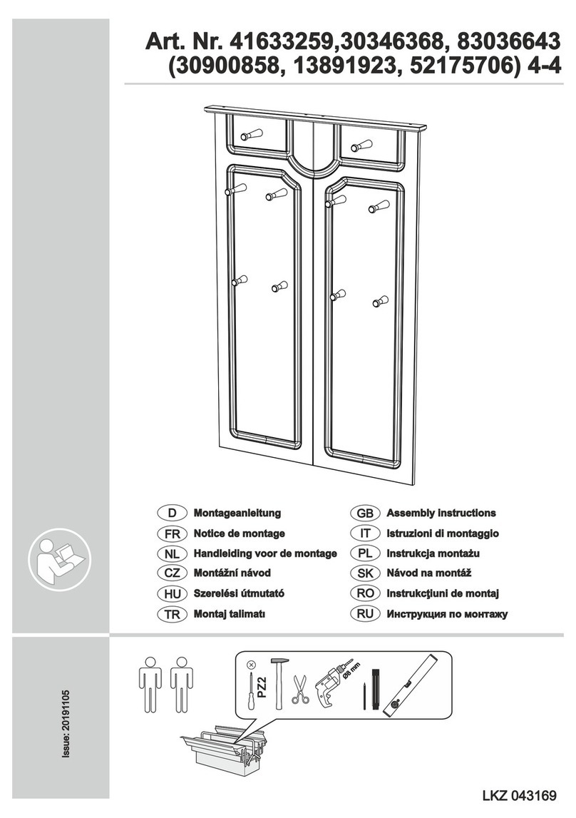 Home affaire Klera 41633259 Assembly instructions Home affaire Klera 41633259 Assembly instructions