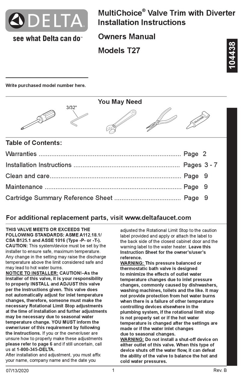 Delta Kayra MultiChoice T27 Series User manual