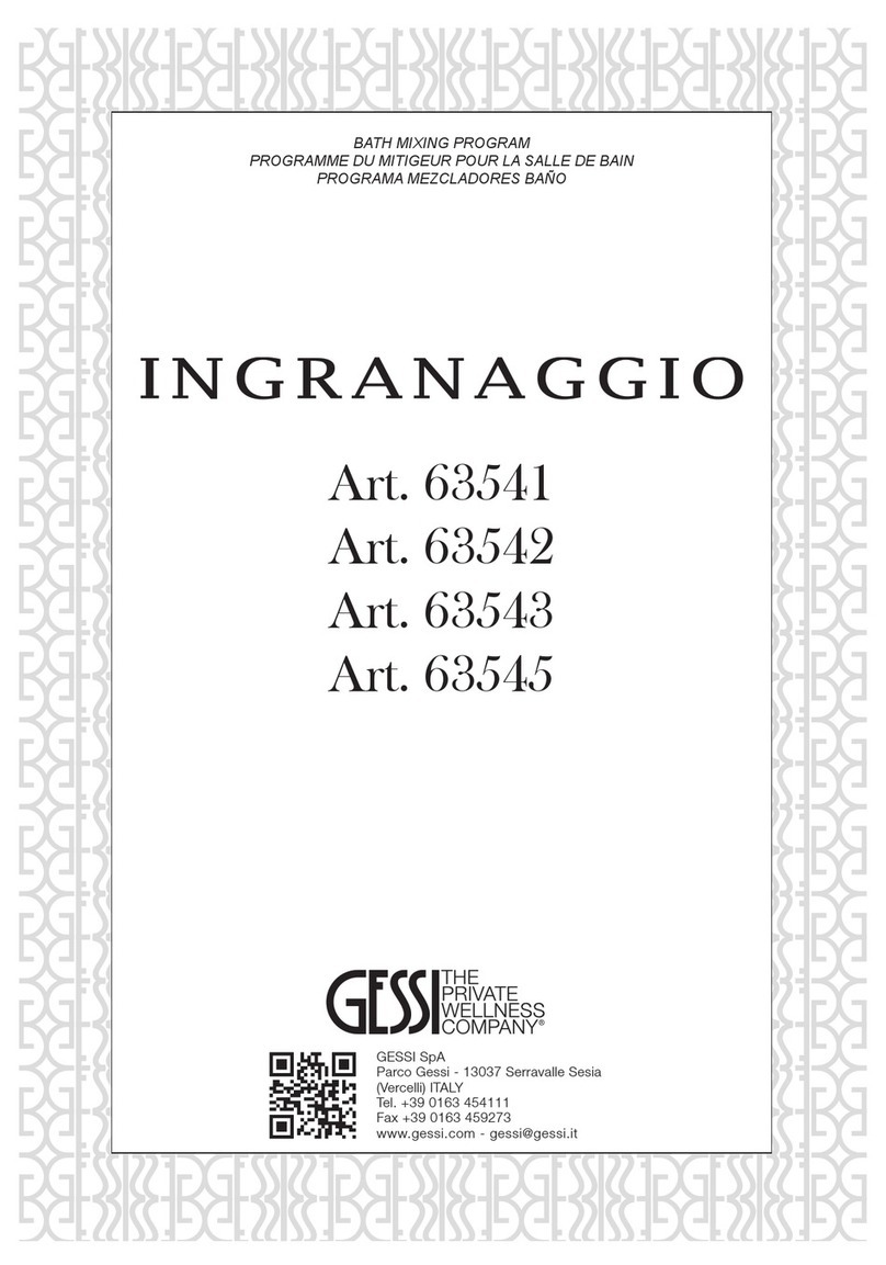 Gessi INGRANAGGIO 63541 User manual
