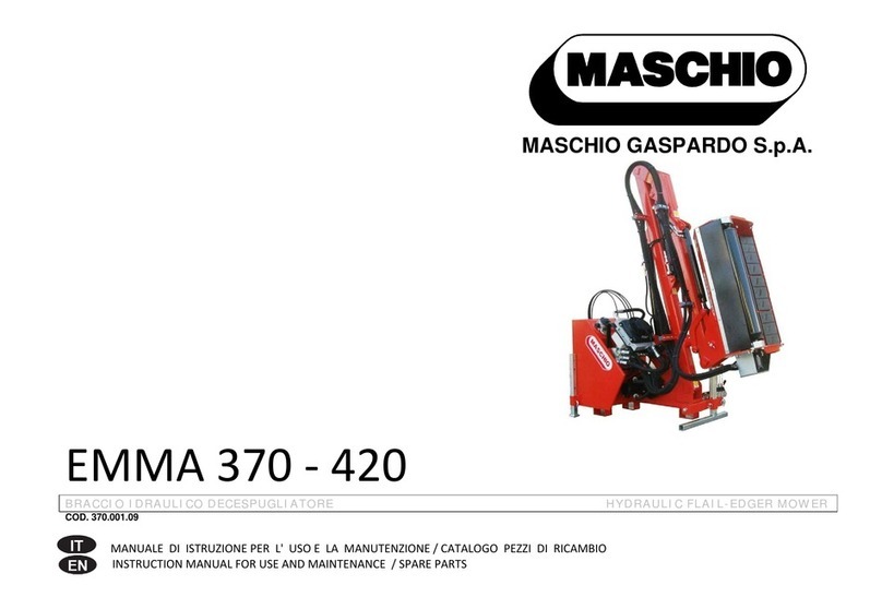 Maschio EMMA 370 Instruction manual for use and maintenance