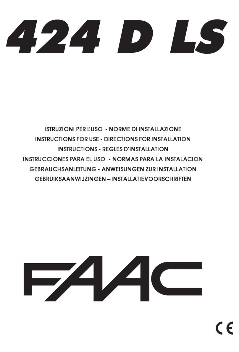 FAAC 424 D LS User manual