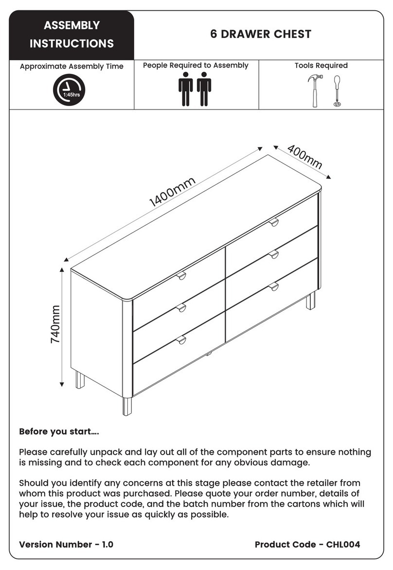 Julian Bowen CHL004 Assembly instructions
