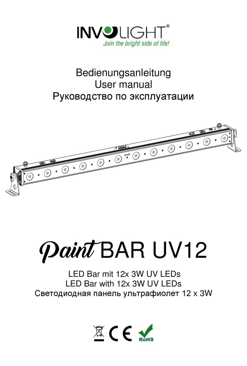 involight Paint BAR UV12 user manual