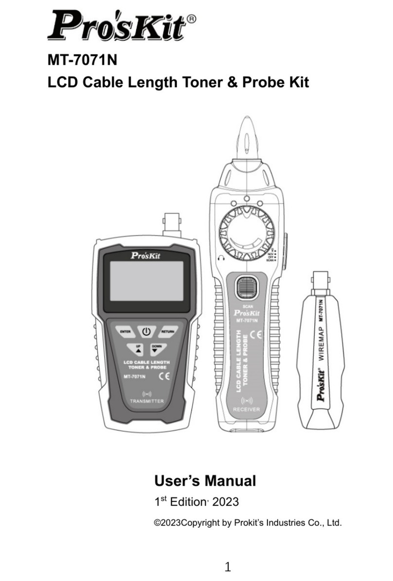 Pro's Kit MT-7071N user manual Pro's Kit MT-7071N user manual