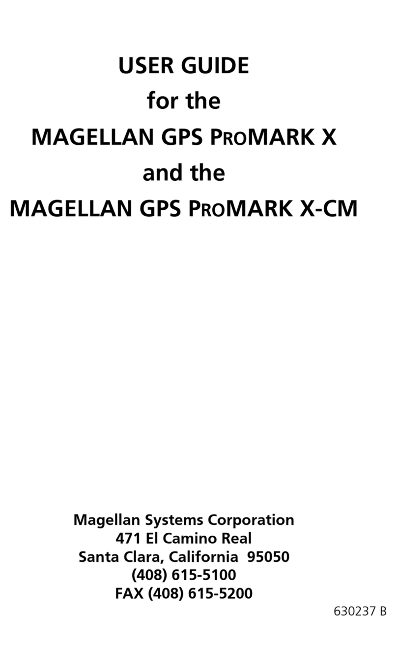 Magellan GPS PROMARK X user guide