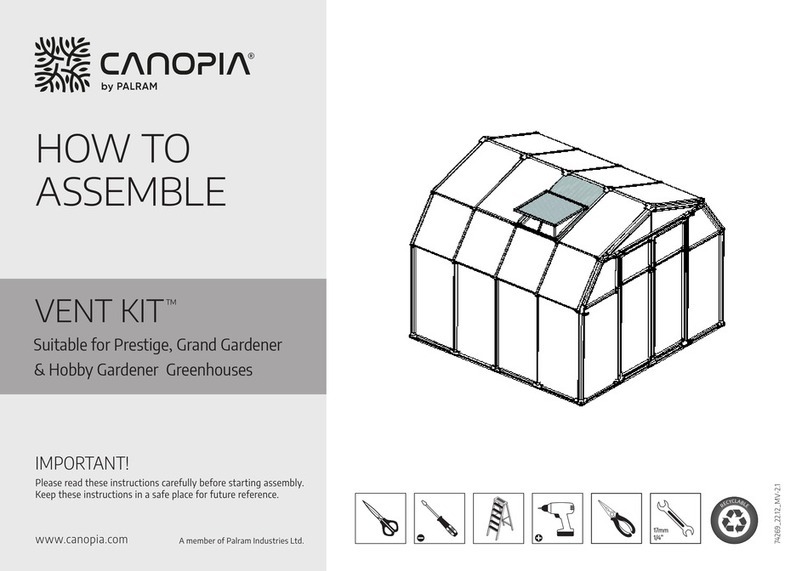PALART CANOPIA VENT KIT How to assemble