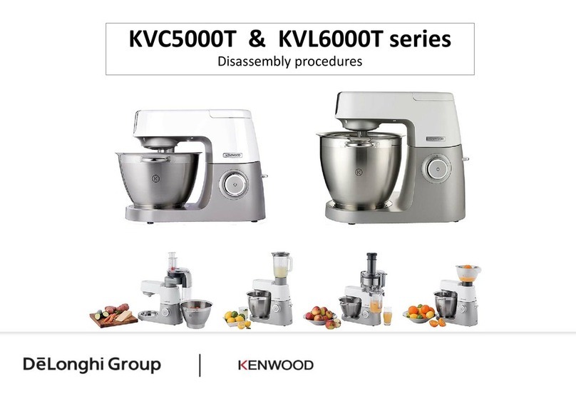DeLonghi KENWOOD KVC5000T Series Disassembly procedure