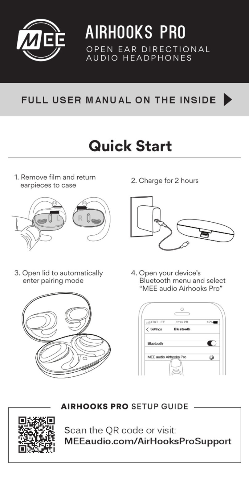 MEE AIRHOOKS PRO User manual