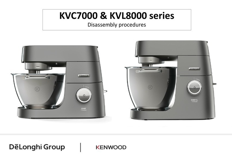 DeLonghi KENWOOD KVC7000 Series Disassembly procedure