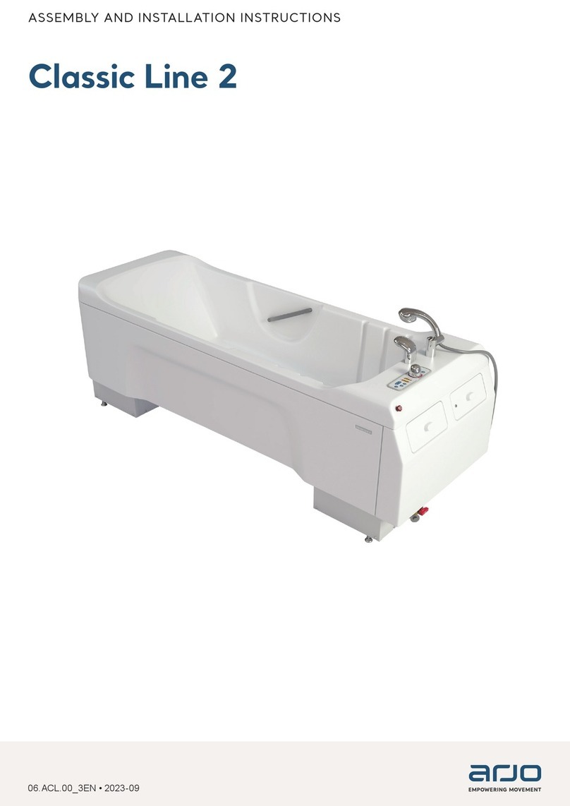 Arjo Classic Line 2 Assembly and installation instructions