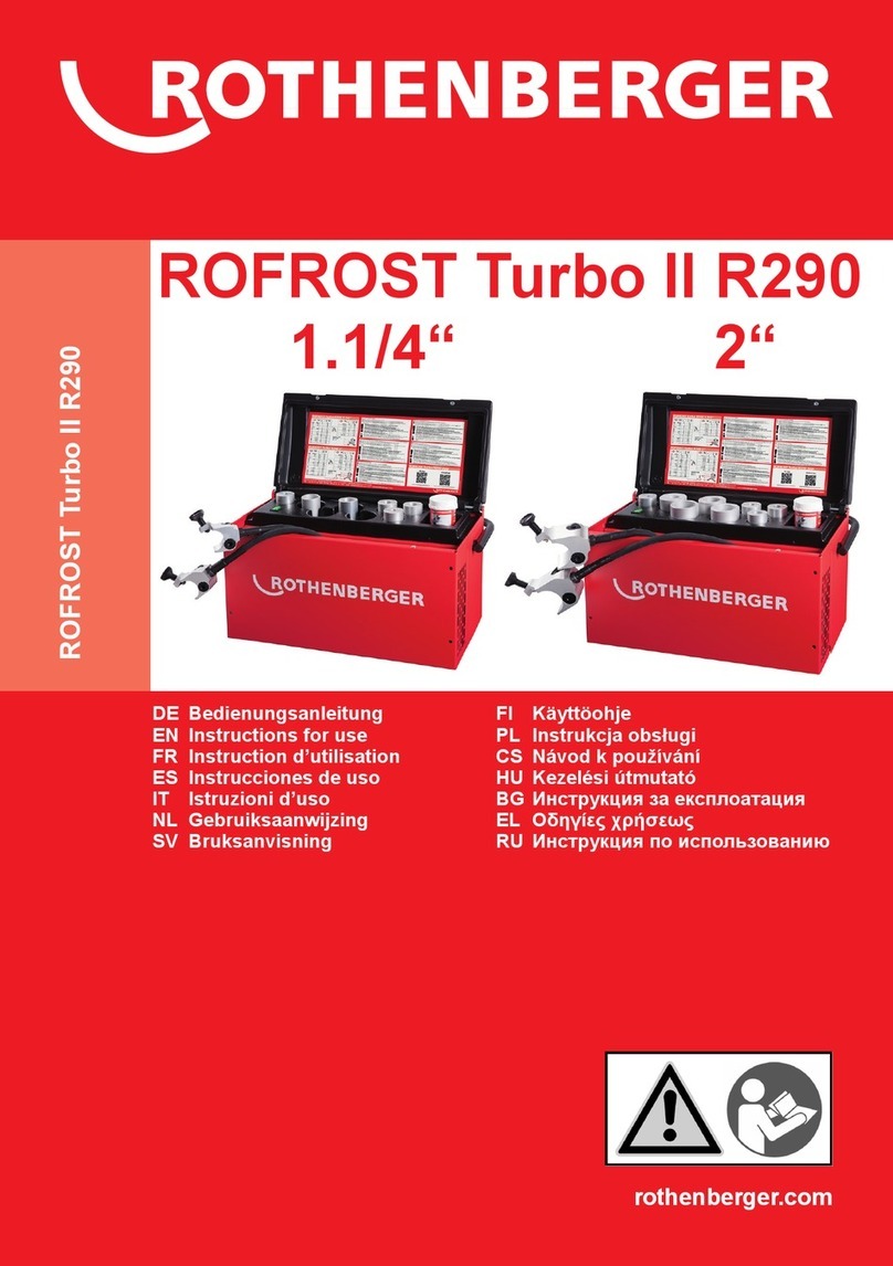 Rothenberger ROFROST Turbo II R290 User manual